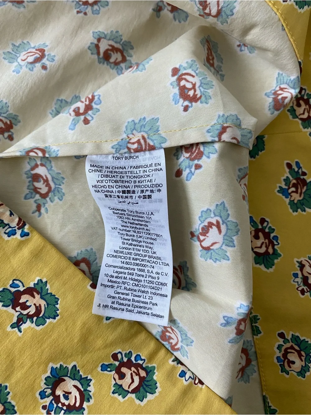 Tory Burch Yellow Floral Backless Sundress